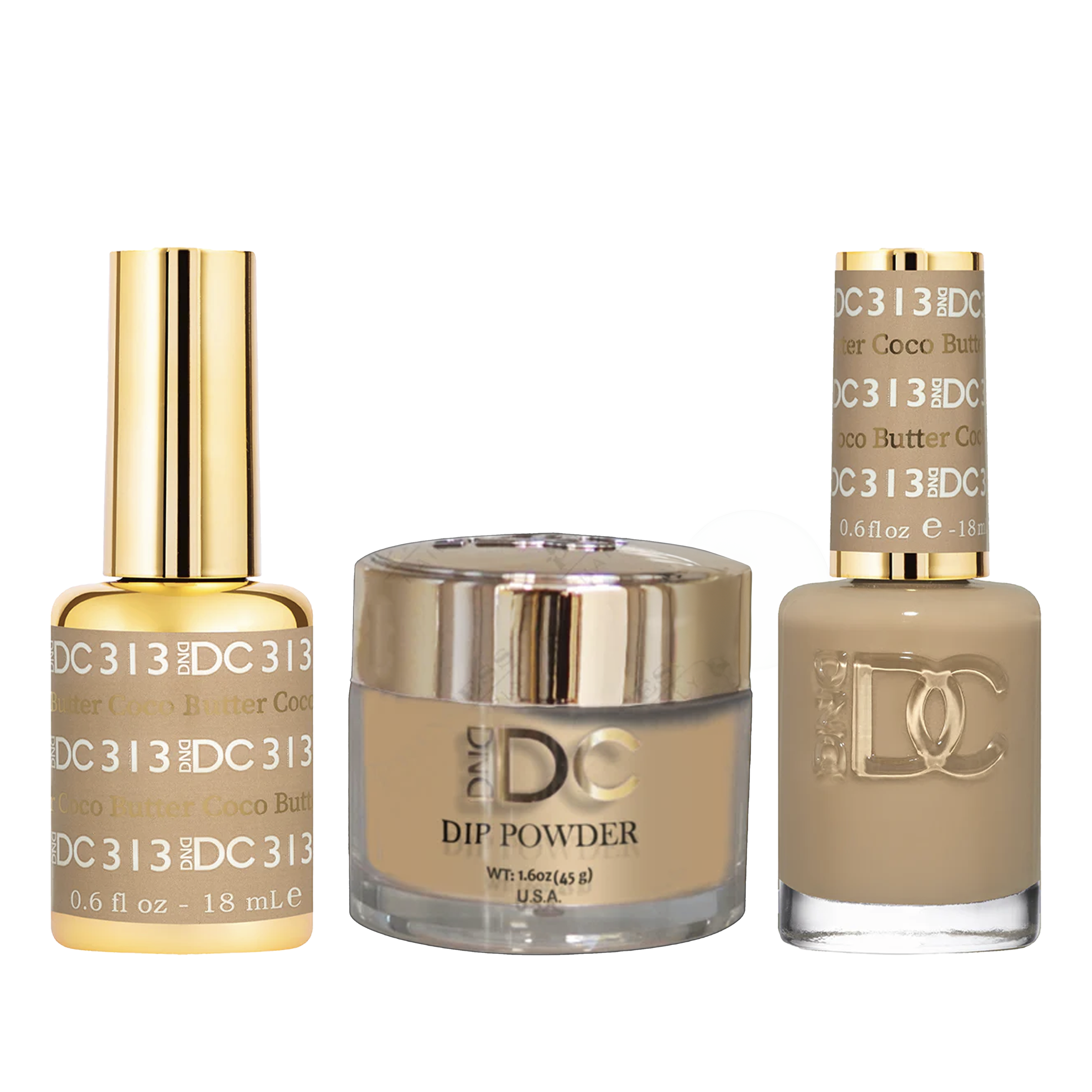 Dnd dc trio 313 coco butter - nail polish