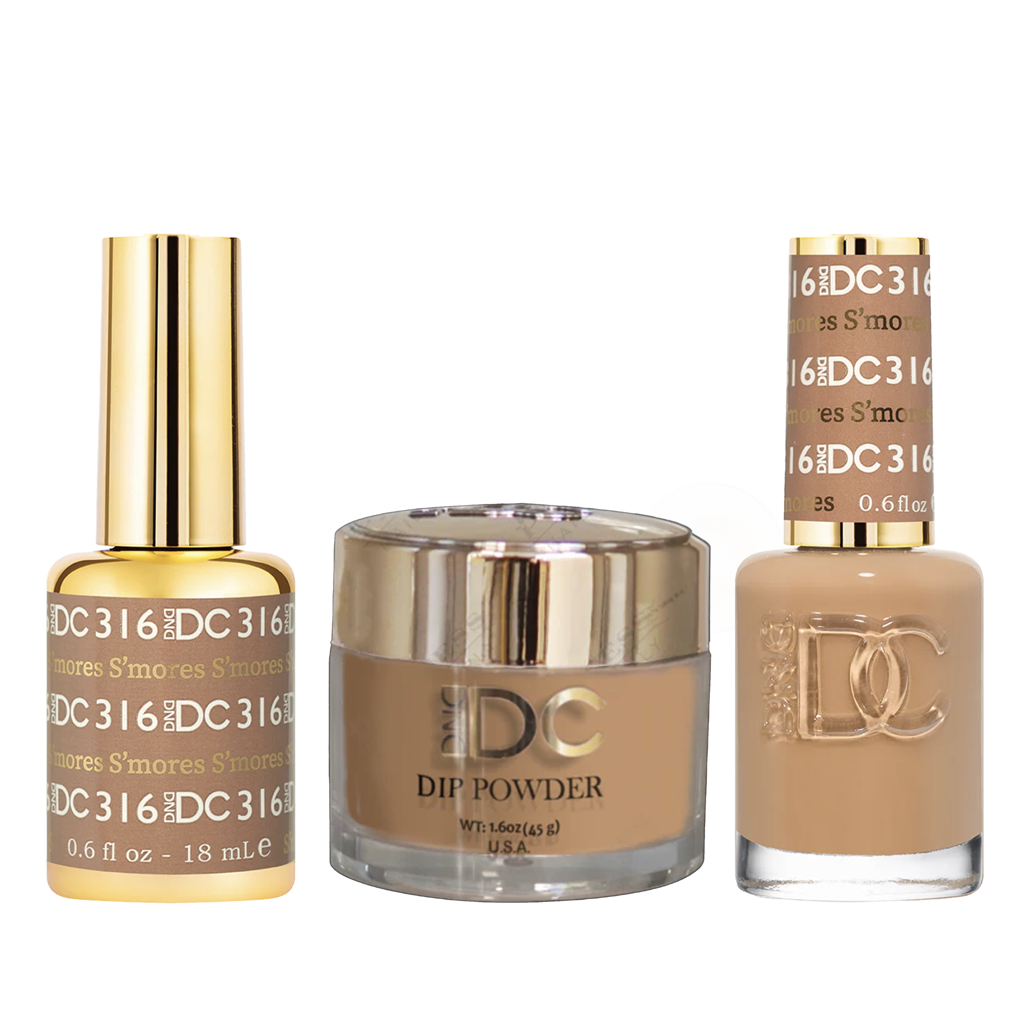 Dnd dc trio 316 s’mores - nail polish