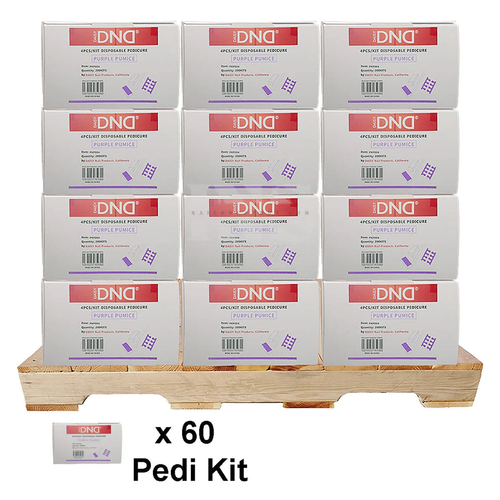 DND Disposable Pedicure Kit 4 Purple 200/Box - 60/Case per