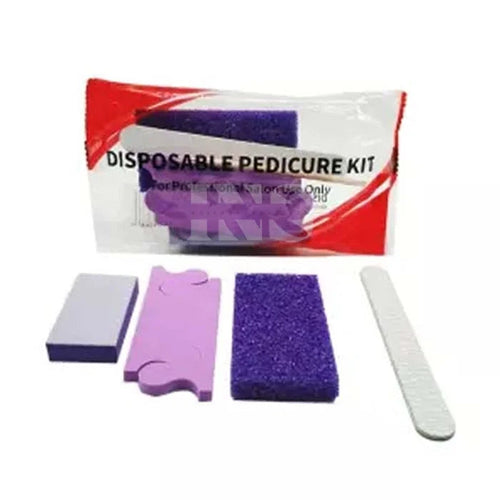 DND Disposable Pedicure Kit 4 (Purple Pumice/Toe Sep)