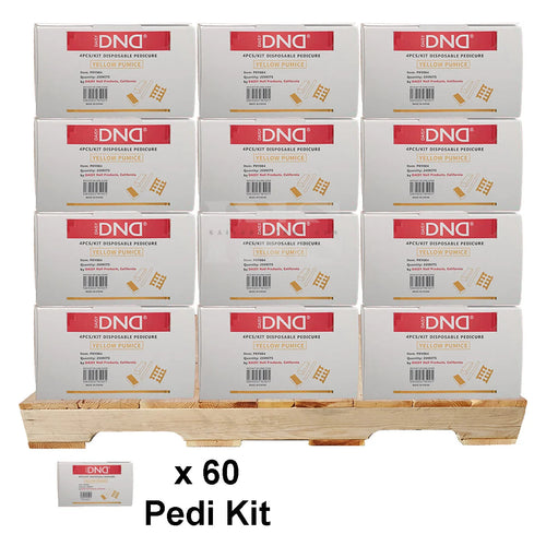 DND Disposable Pedicure Kit 4 Yellow 200/Case - 60/Case per