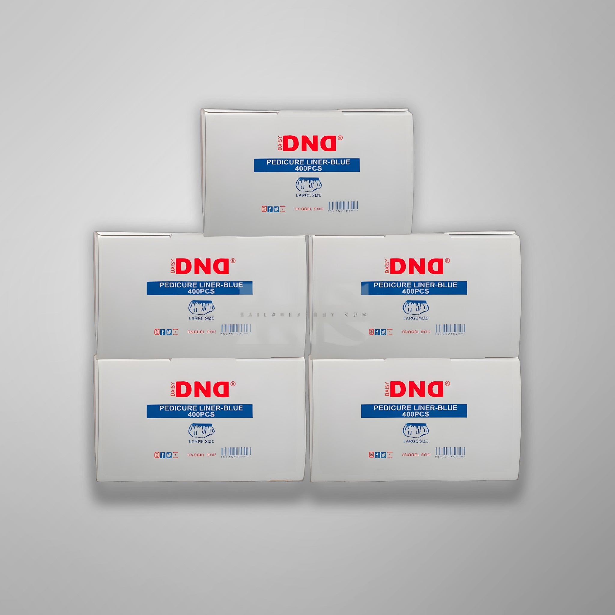 DND Disposable Pedicure Liner Blue 400/Box - 108/Pallet (W1)