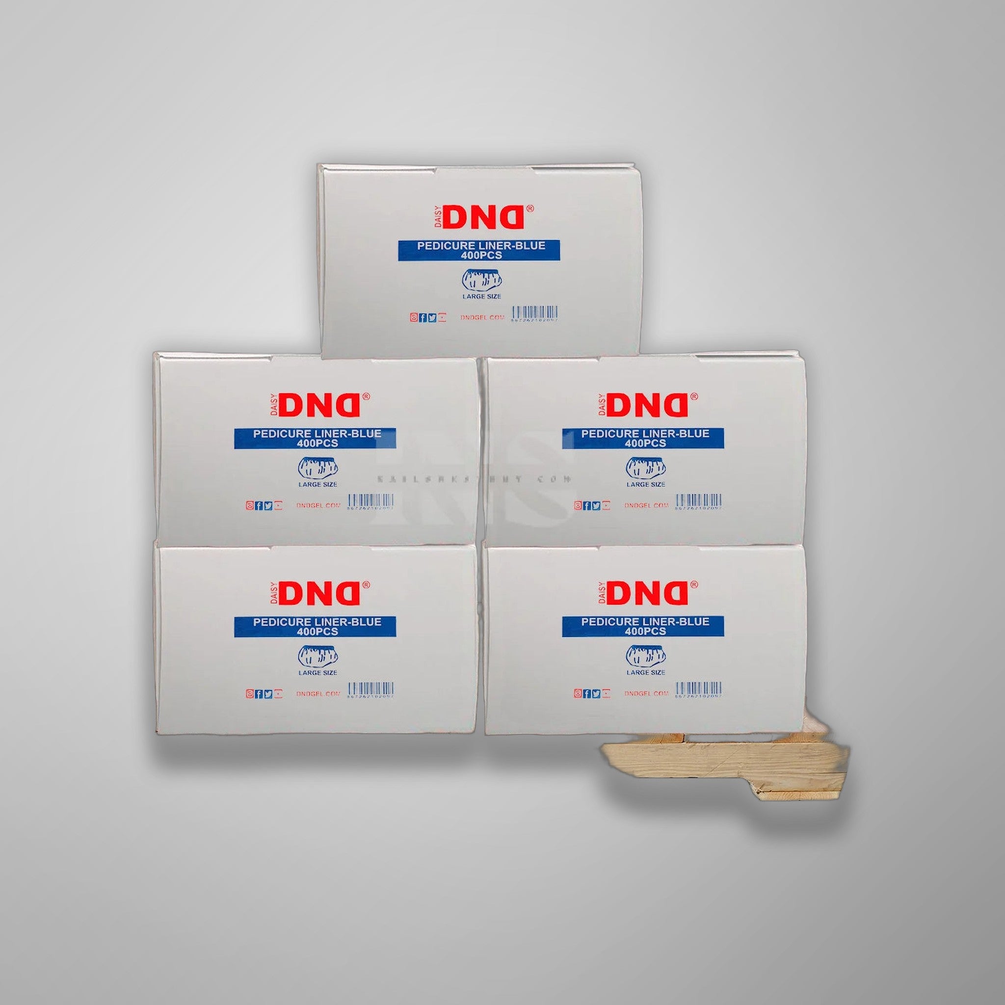 DND Disposable Pedicure Liner Blue 400/Box - 108/Pallet (W2)