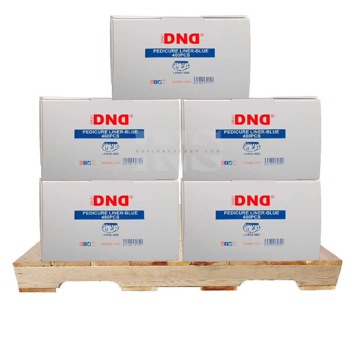 DND Disposable Pedicure Liner Blue 400/Box - 102/Pallet (W1)