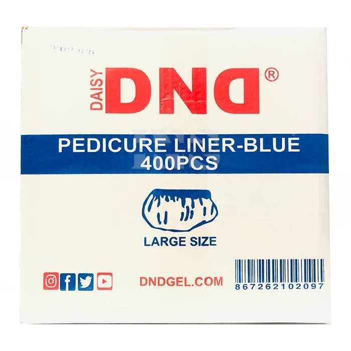DND Disposable Pedicure Liner Blue 400/Box - 108/Pallet