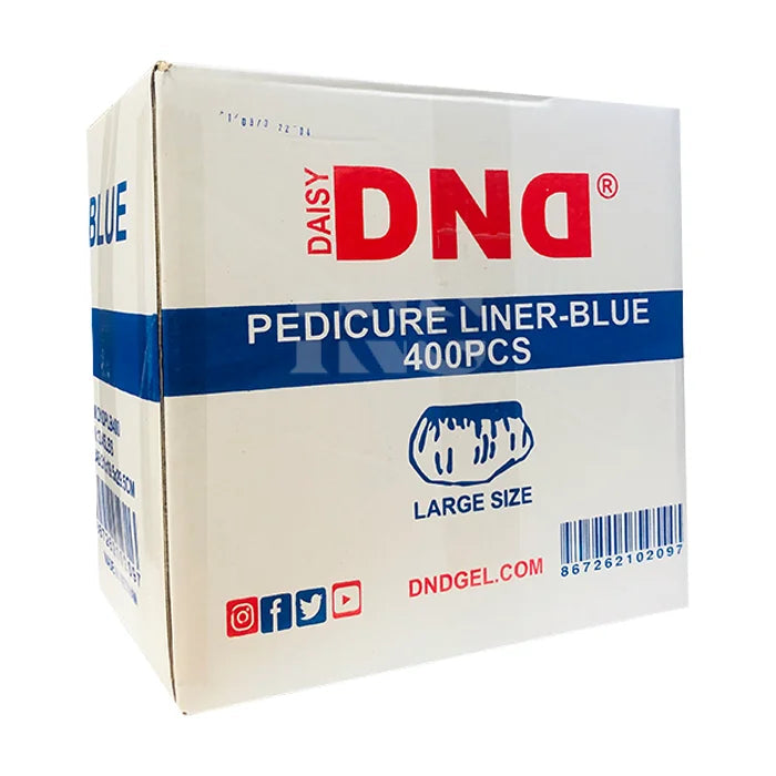 DND Pedicure Disposable Liner Blue 400/Box