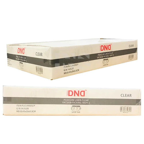 DND Disposable Pedicure Liner Clear 400/Box - 108/Pallet