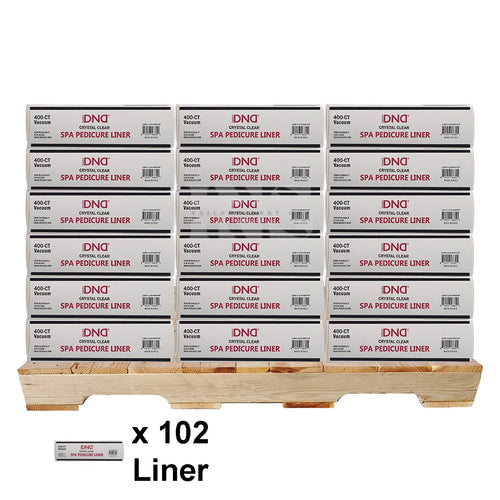 DND Disposable Pedicure Liner Clear 400/Box - 102/Pallet (W1)
