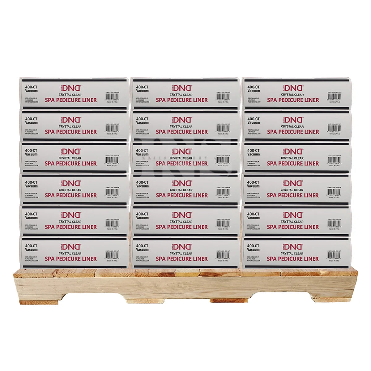 DND Disposable Pedicure Liner Clear 400/Box - 102/Pallet