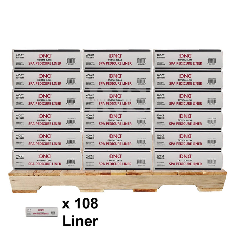 DND Disposable Pedicure Liner Clear 400/Box - 108/Pallet