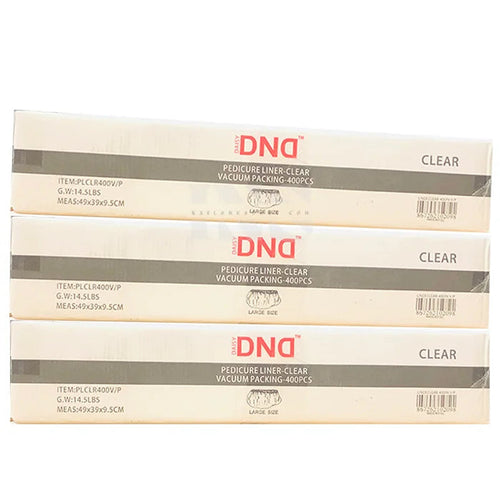 DND Pedicure Disposable Liner Clear 400/Box