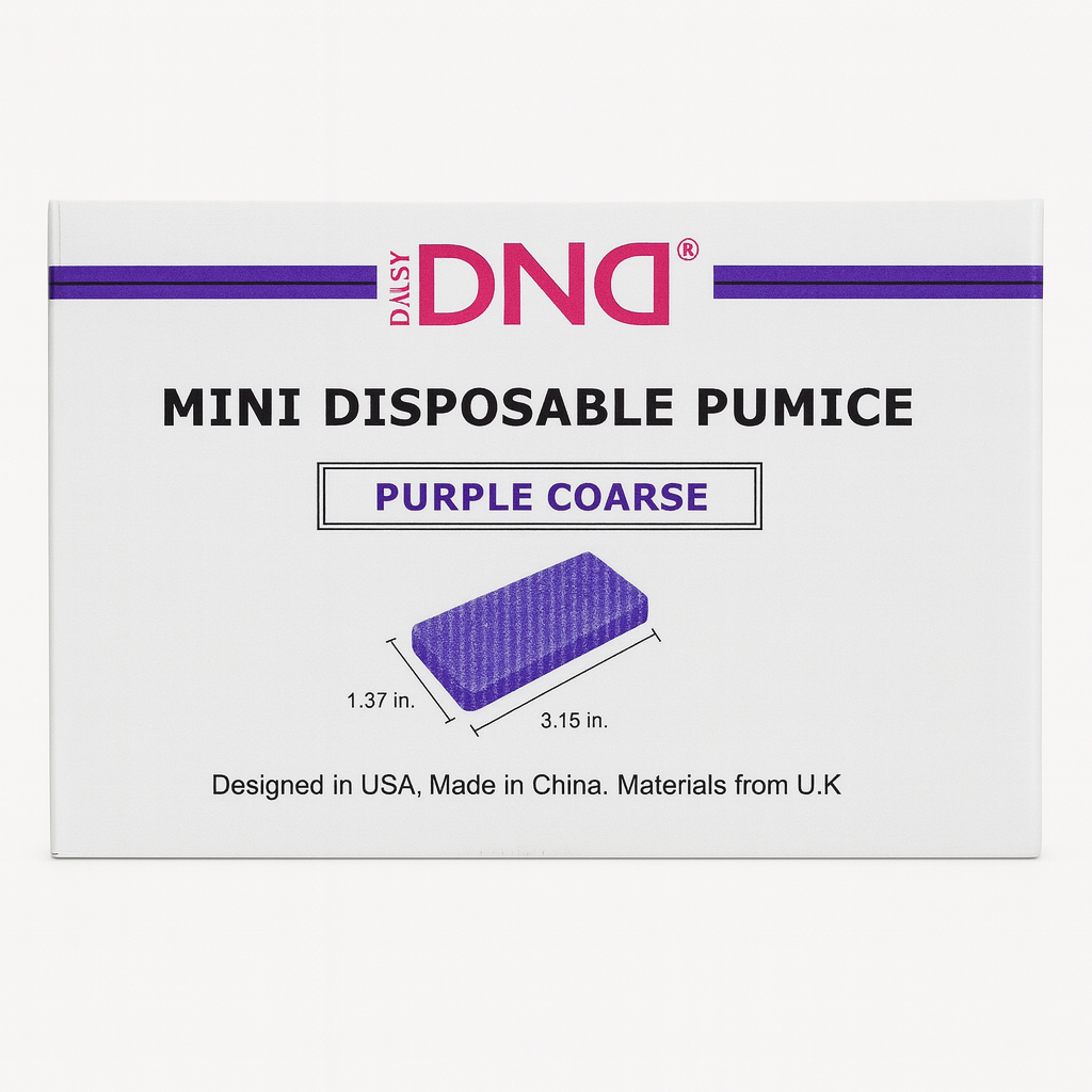 Dnd disposable purple mini pumice 1600/box - pumice