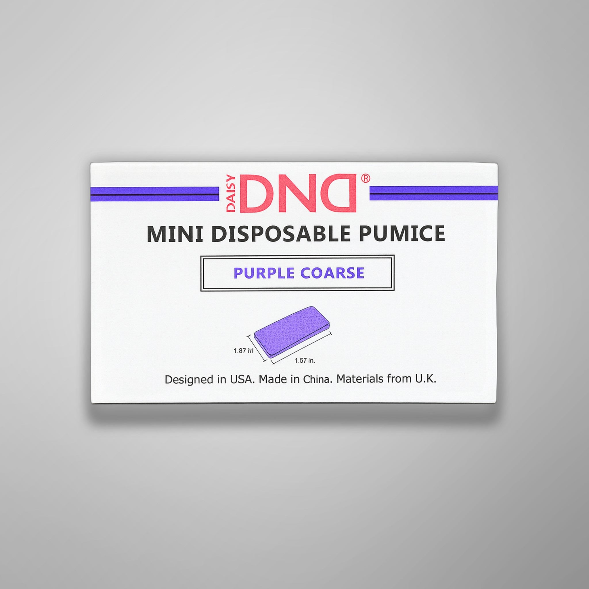 DND Disposable Purple Pumice Mini 400/Box