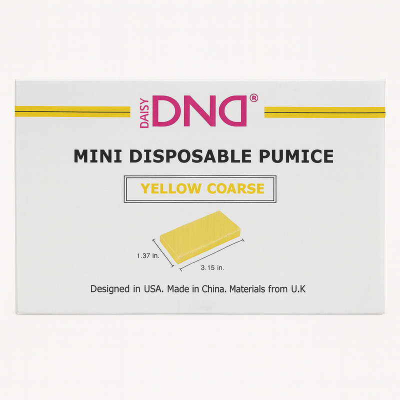 Dnd disposable yellow mini pumice 1600/box - pumice