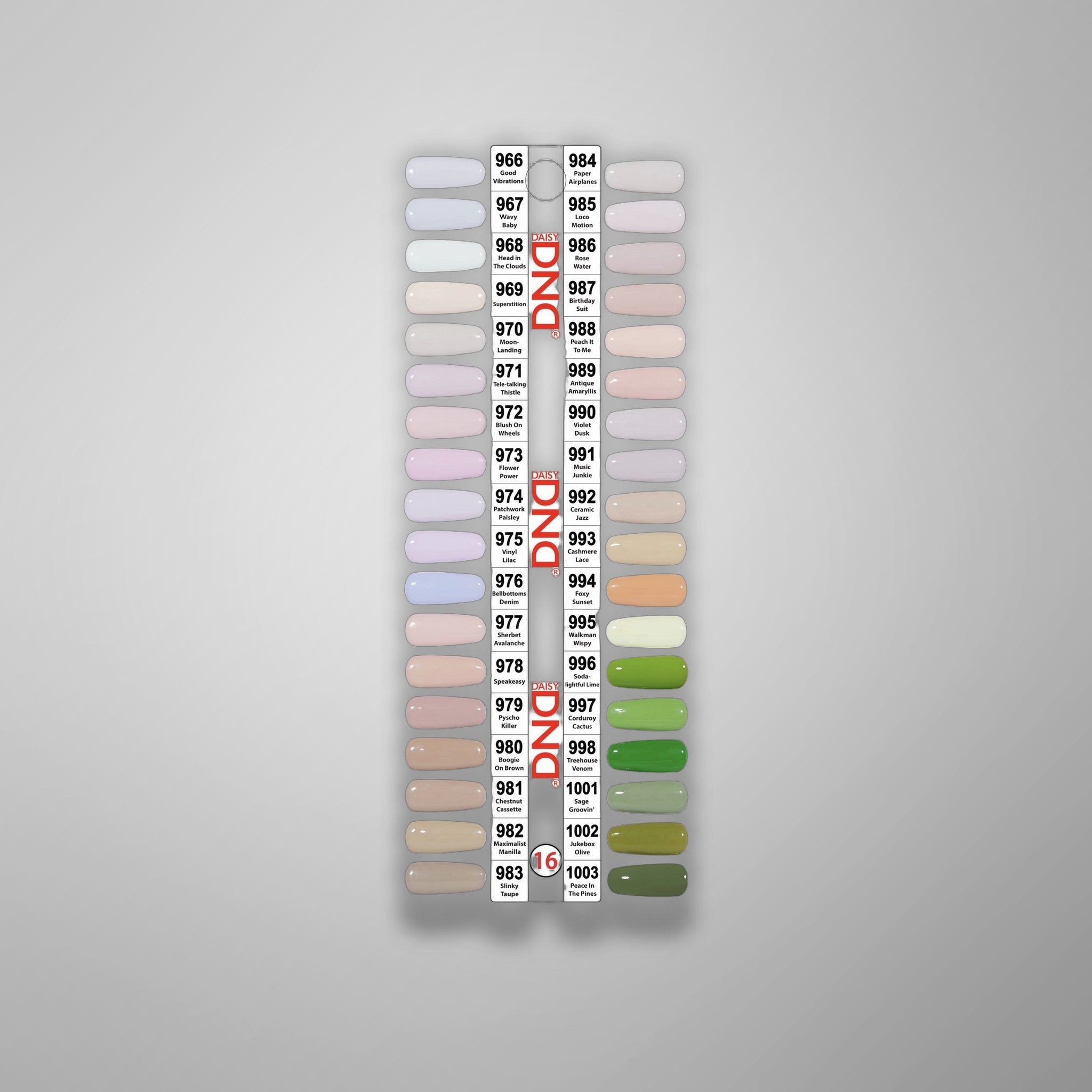 DND Duo Gel - Collection 16 (966-1003) - 36 pc - Free Chart *NEW*