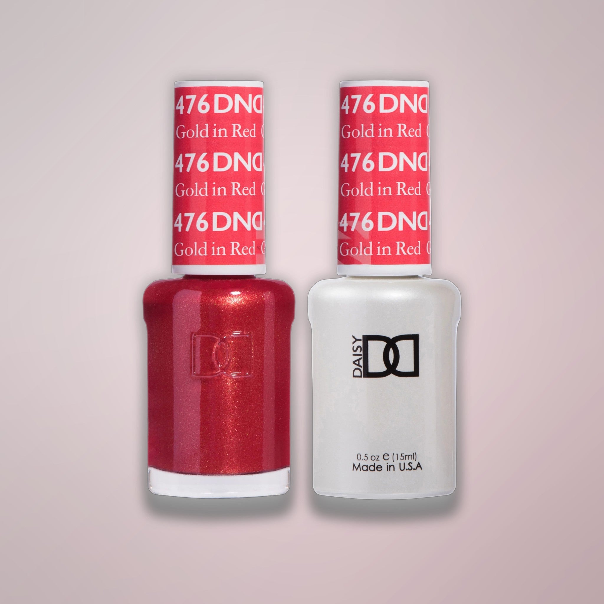 DND Duo Gel - 476 Gold In Red