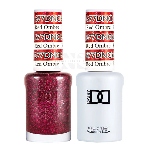 DND Duo Gel - 677 Red Ombre