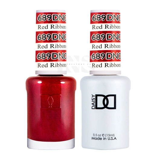 DND Duo Gel - 689 Red Ribbons - Gel Polish