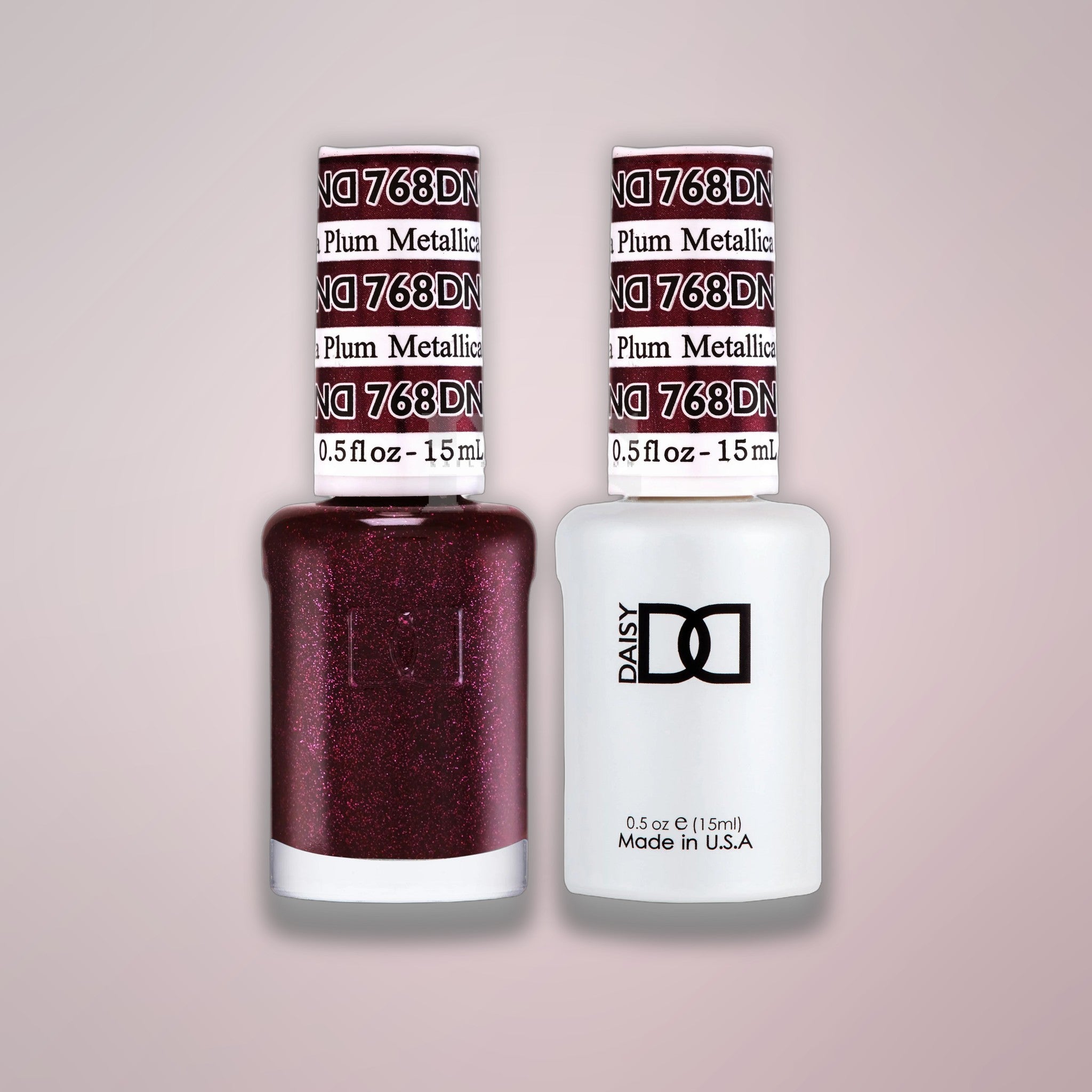 DND Duo Gel - 768 Metallica Plum
