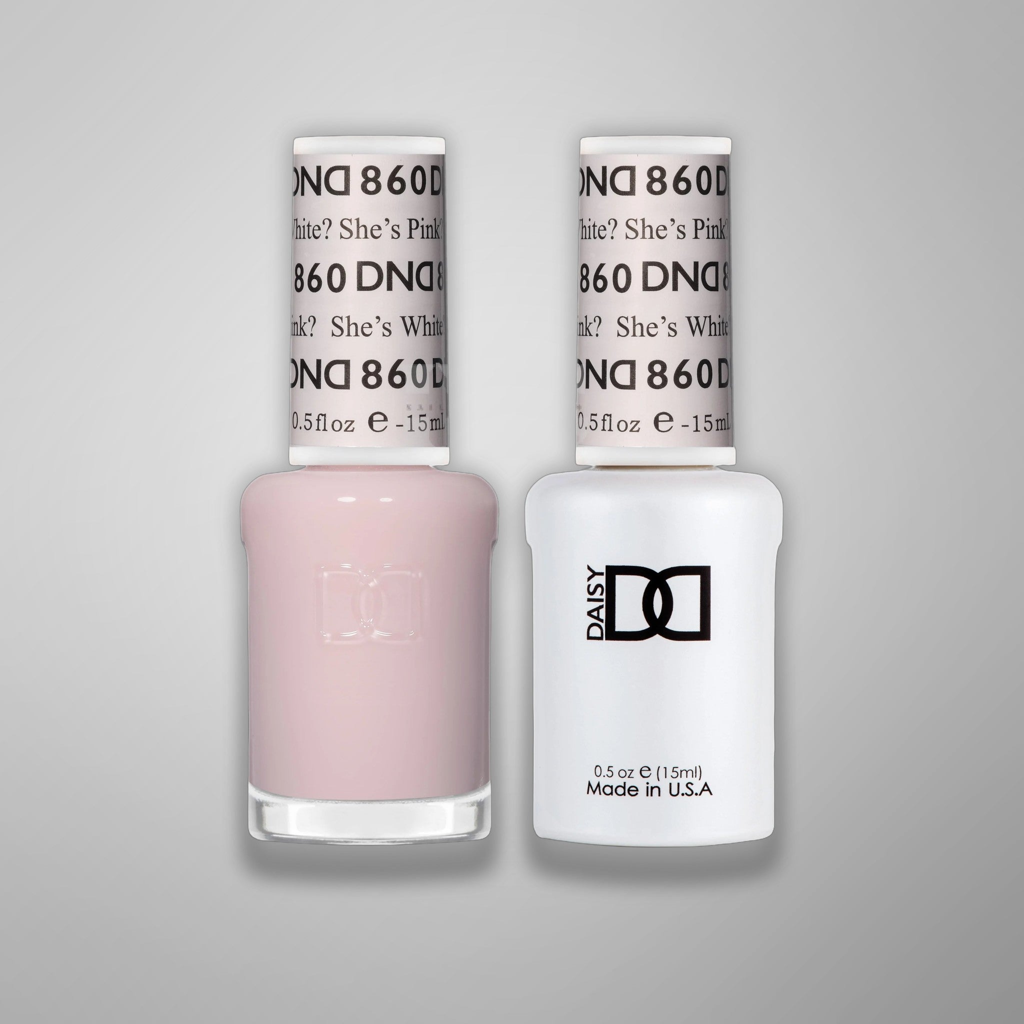 DND Duo Gel - 860 She’s White? She’s Pink?