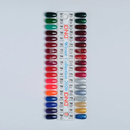 DND Duo Gel - Collection 10 (747-782) - 36 pc - Free Chart