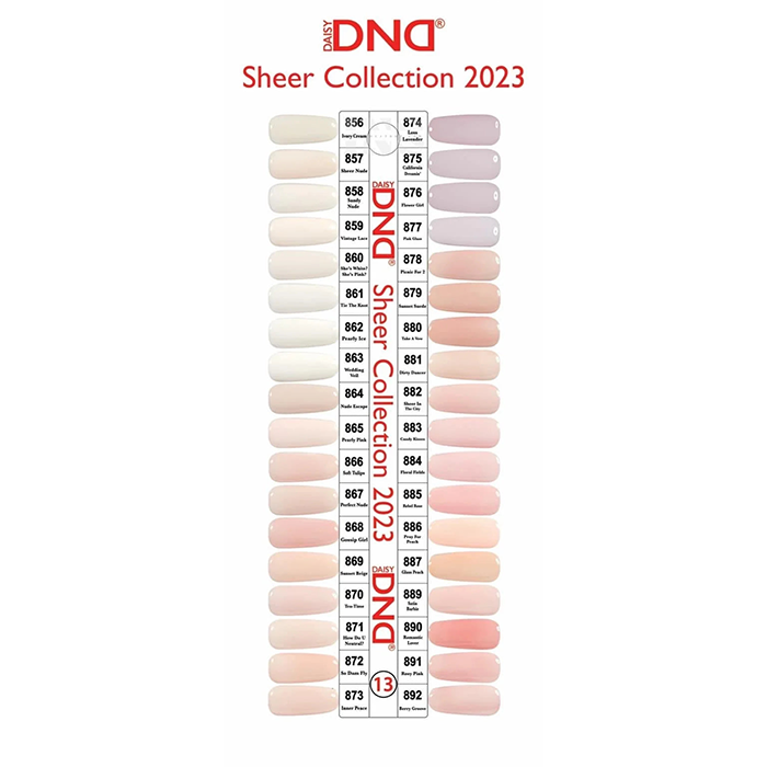 Dnd duo gel - collection 13 (856 - 892) - 36 pc - free