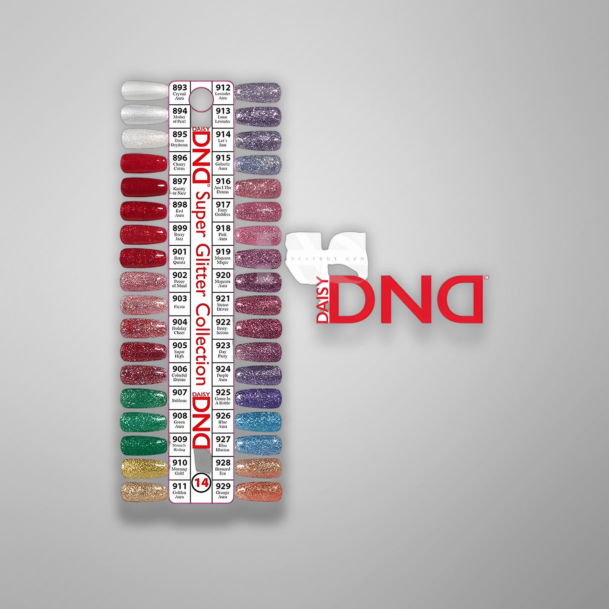 DND Duo Gel - Collection 14 (893 - 929) - 36 pc - Free Chart