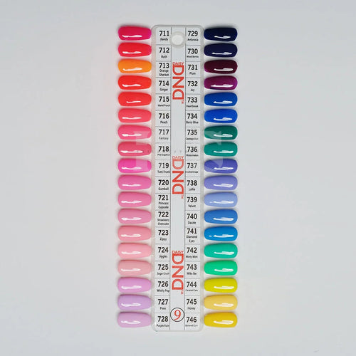 DND Duo Gel - Collection 9 (711-746) - 36 pc - Free Chart