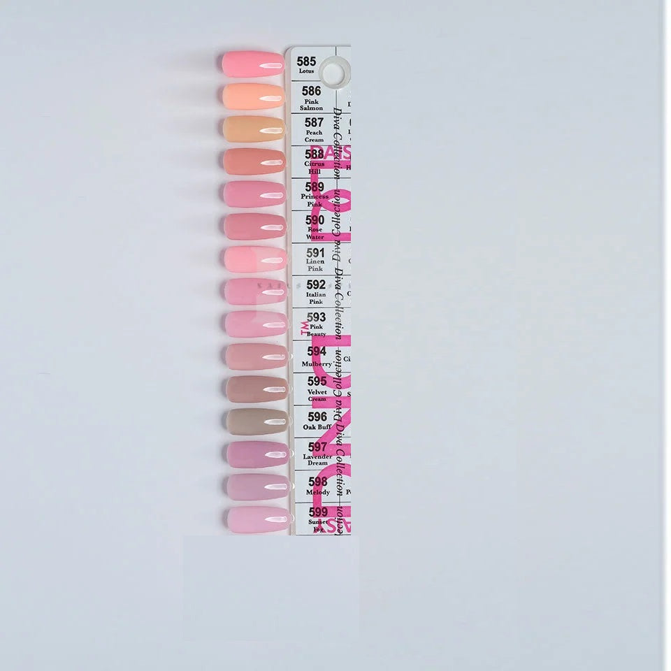 Dnd duo gel set 11 (582-599) - gel polish