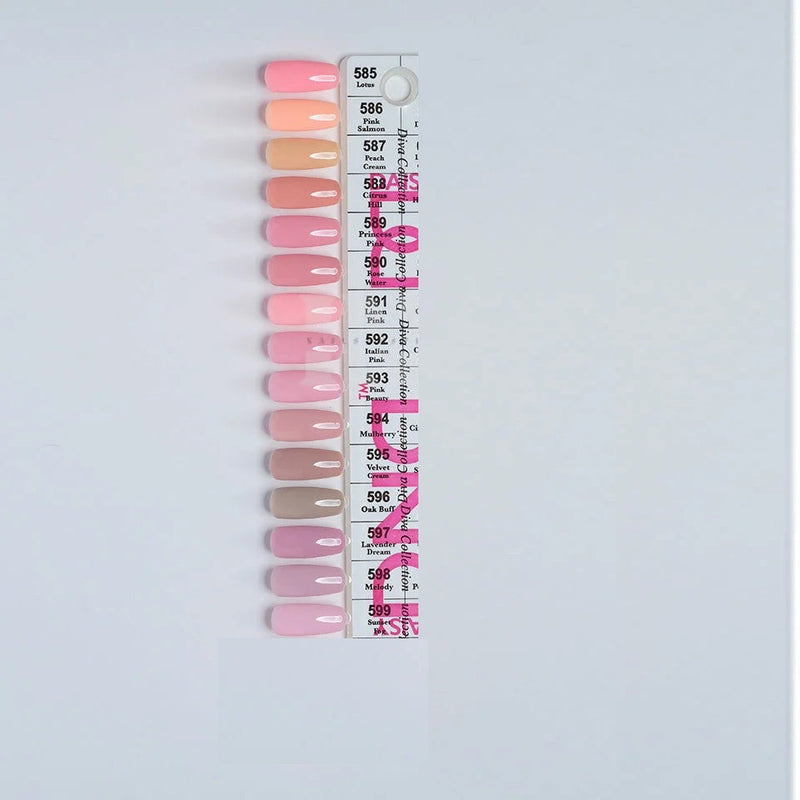 Dnd duo gel set 11 (582-599) - gel polish