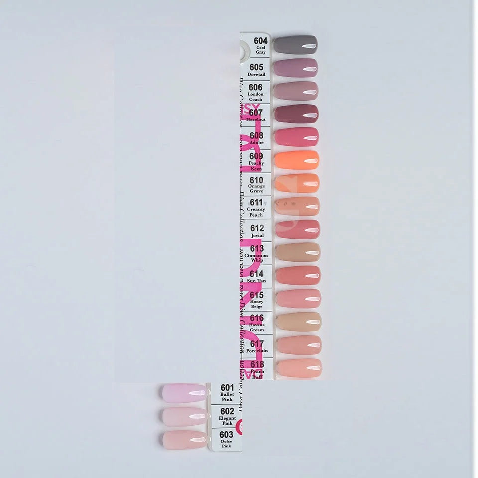 Dnd duo gel set 12 (601-618) - gel polish