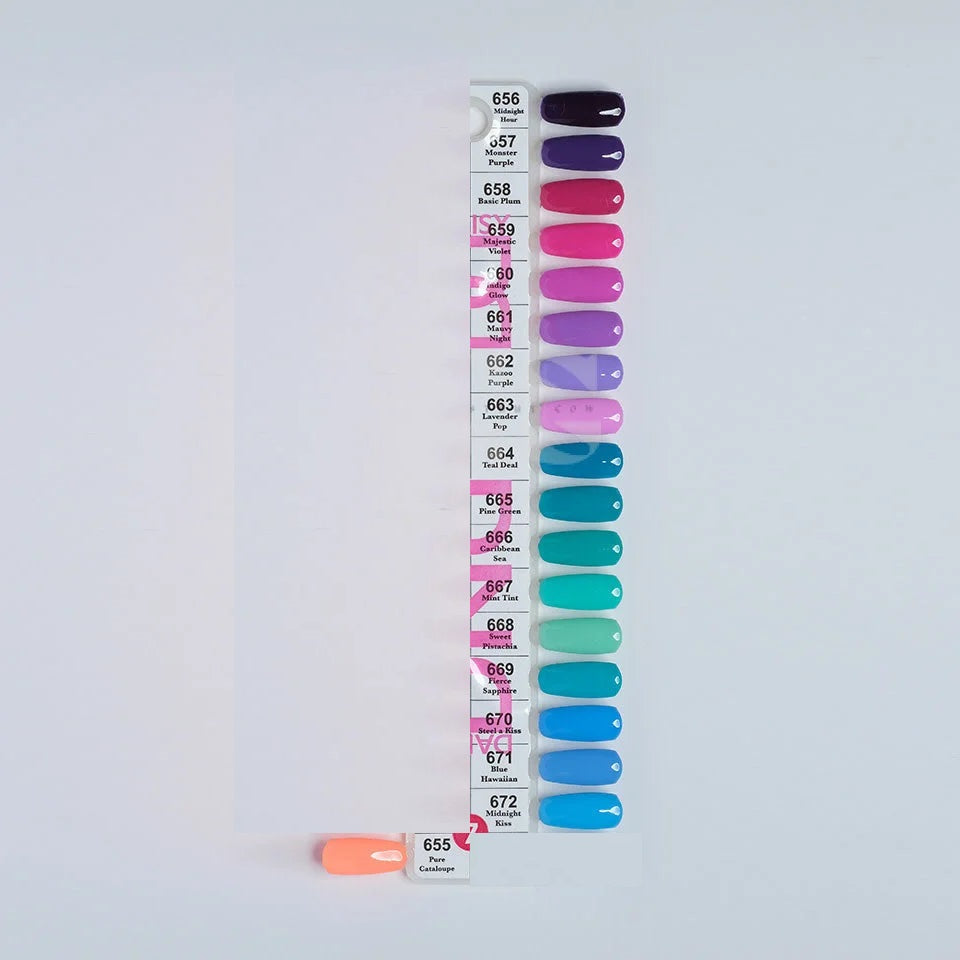 Dnd duo gel set 15 (655-672) - gel polish