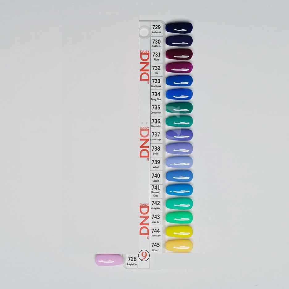 Dnd duo gel set 19 (728-745) - gel polish