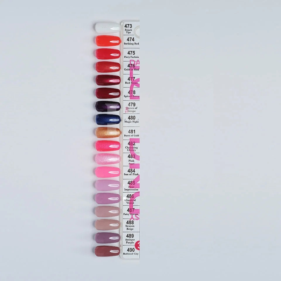 Dnd duo gel set 5 (473-490) - gel polish