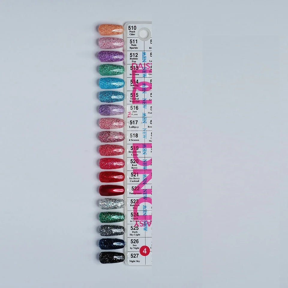 Dnd duo gel set 7 (510-527) - gel polish