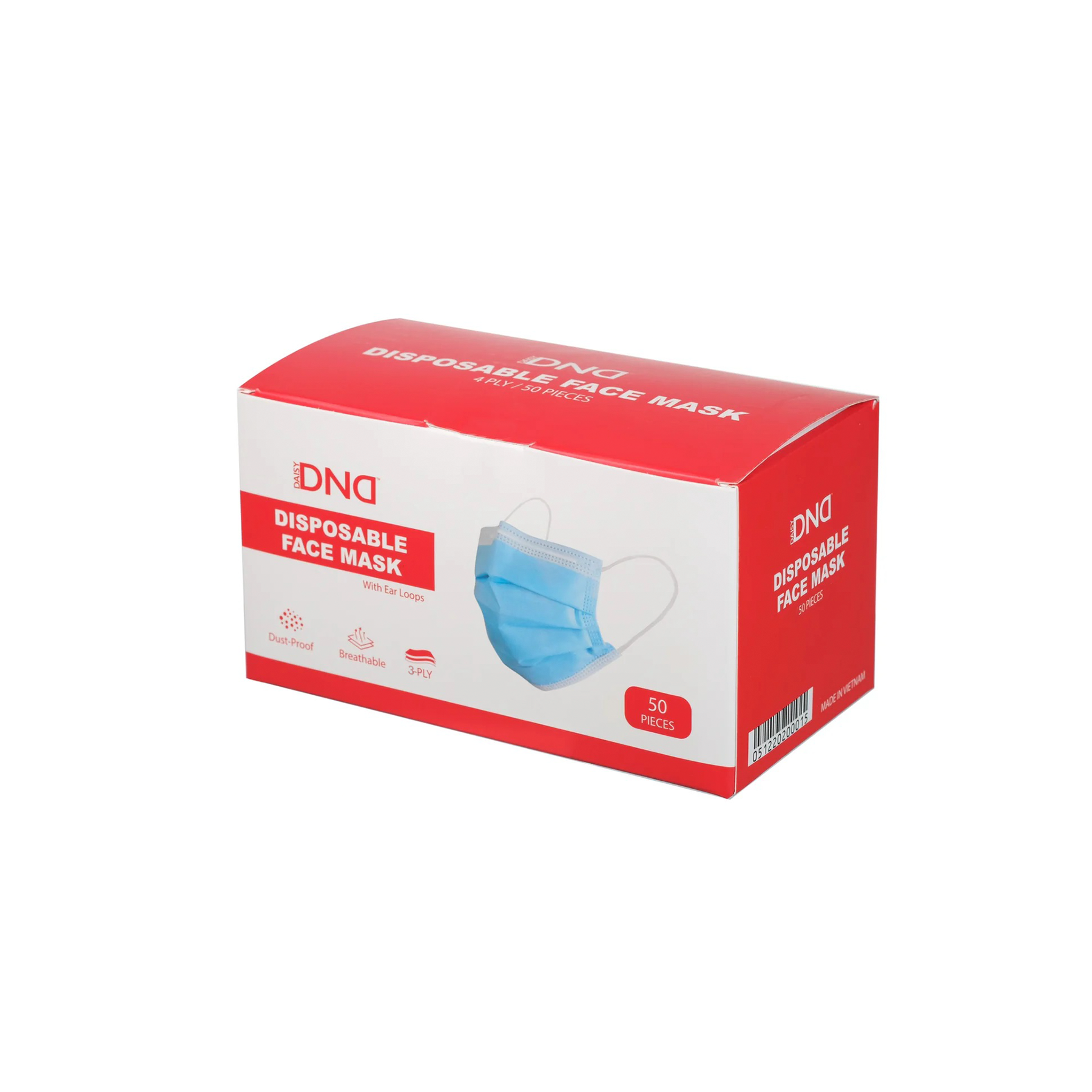 Dnd face mask 3 layers - 2500/case - face mask