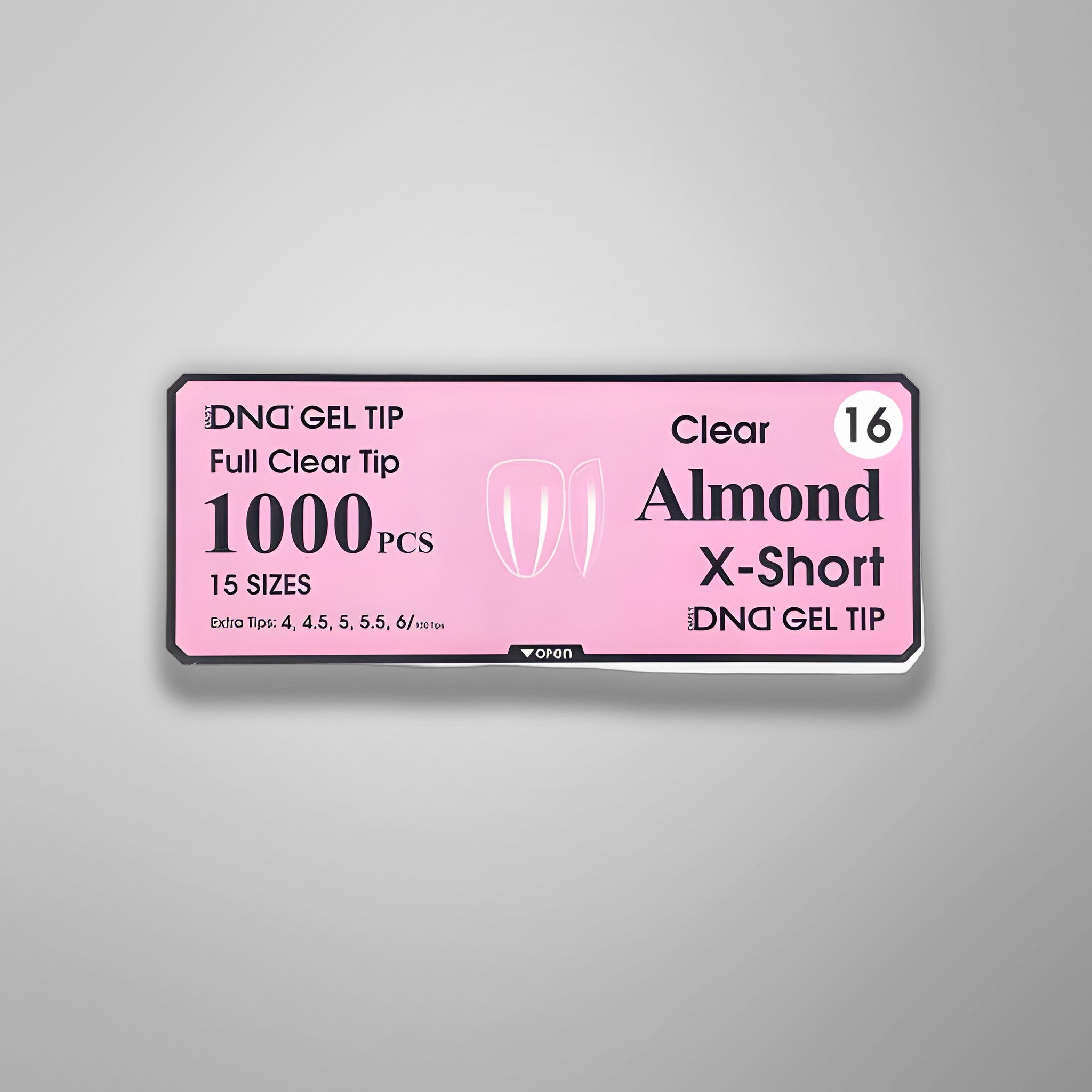 DND Gel Clear Almond Tips 1000pcs/Box
