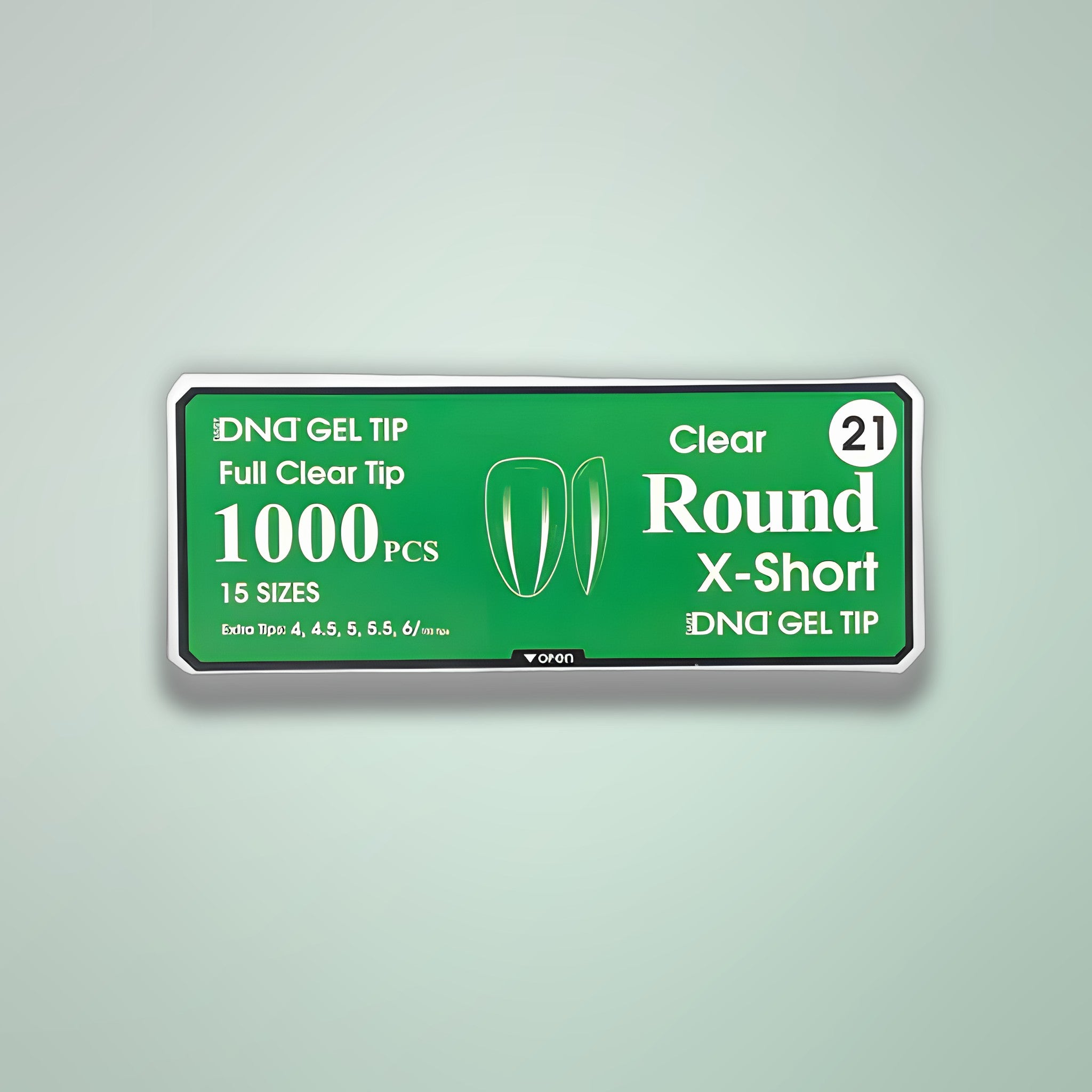 DND Gel Clear Round Tips 1000pcs/Box