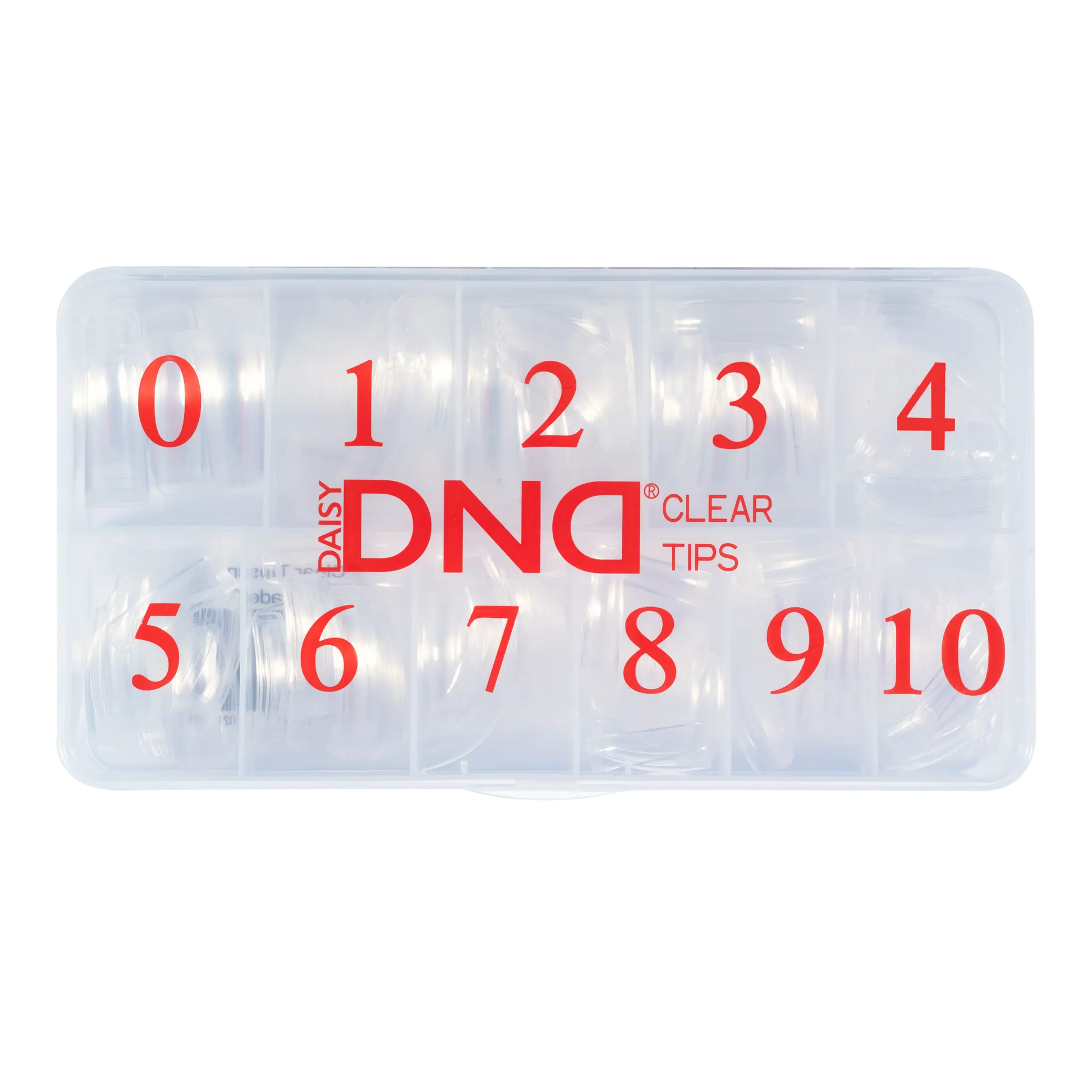 DND Gel Clear Square Tips - 1000pcs/Box