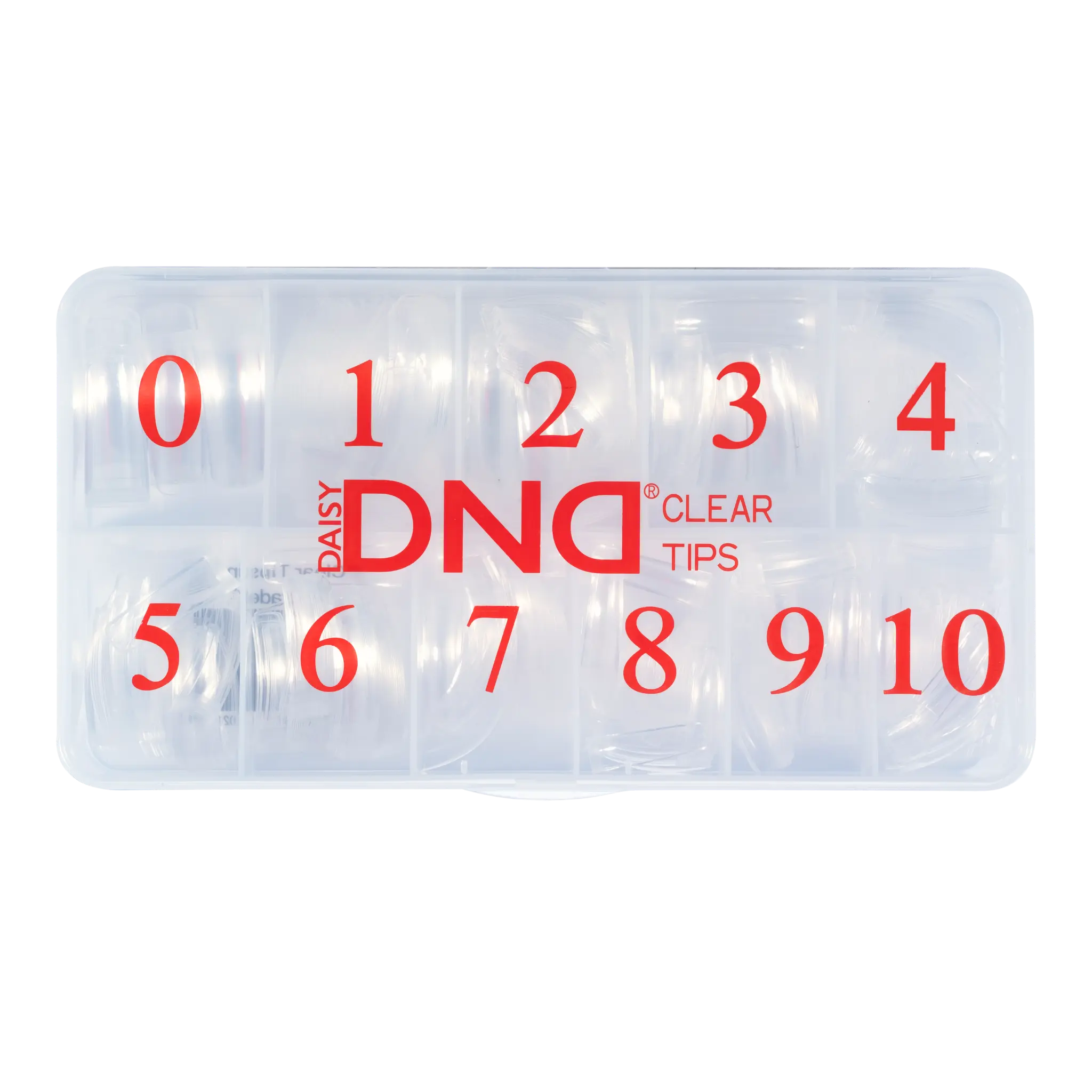 DND Gel Clear Stiletto Tips - 1000pcs/Box