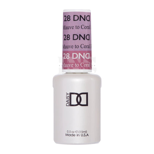 DND Gel - Mood - 28 Mauve to Coral Pink
