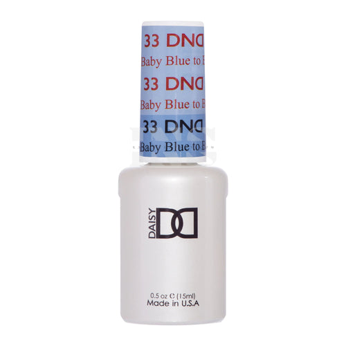 DND Gel - Mood - 33 Baby Blue to Blue Ink