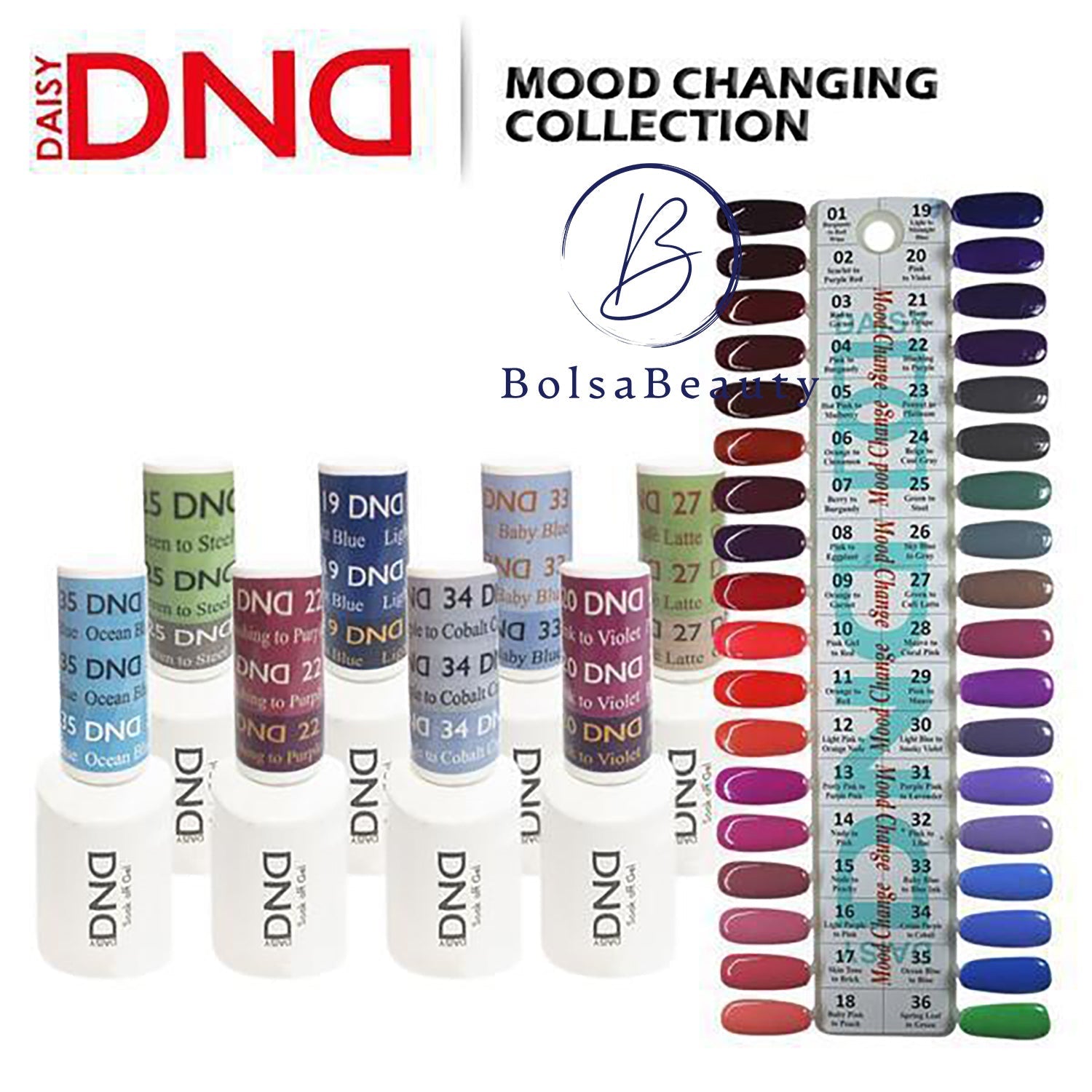 DND Gel Mood Collection - 36 Colors set
