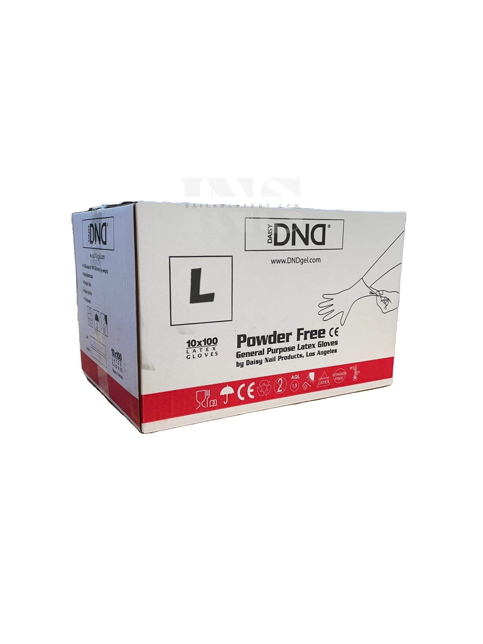 Dnd latex gloves 10/box - large - gloves