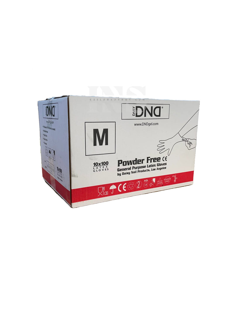 Dnd latex gloves 10/box - medium - gloves