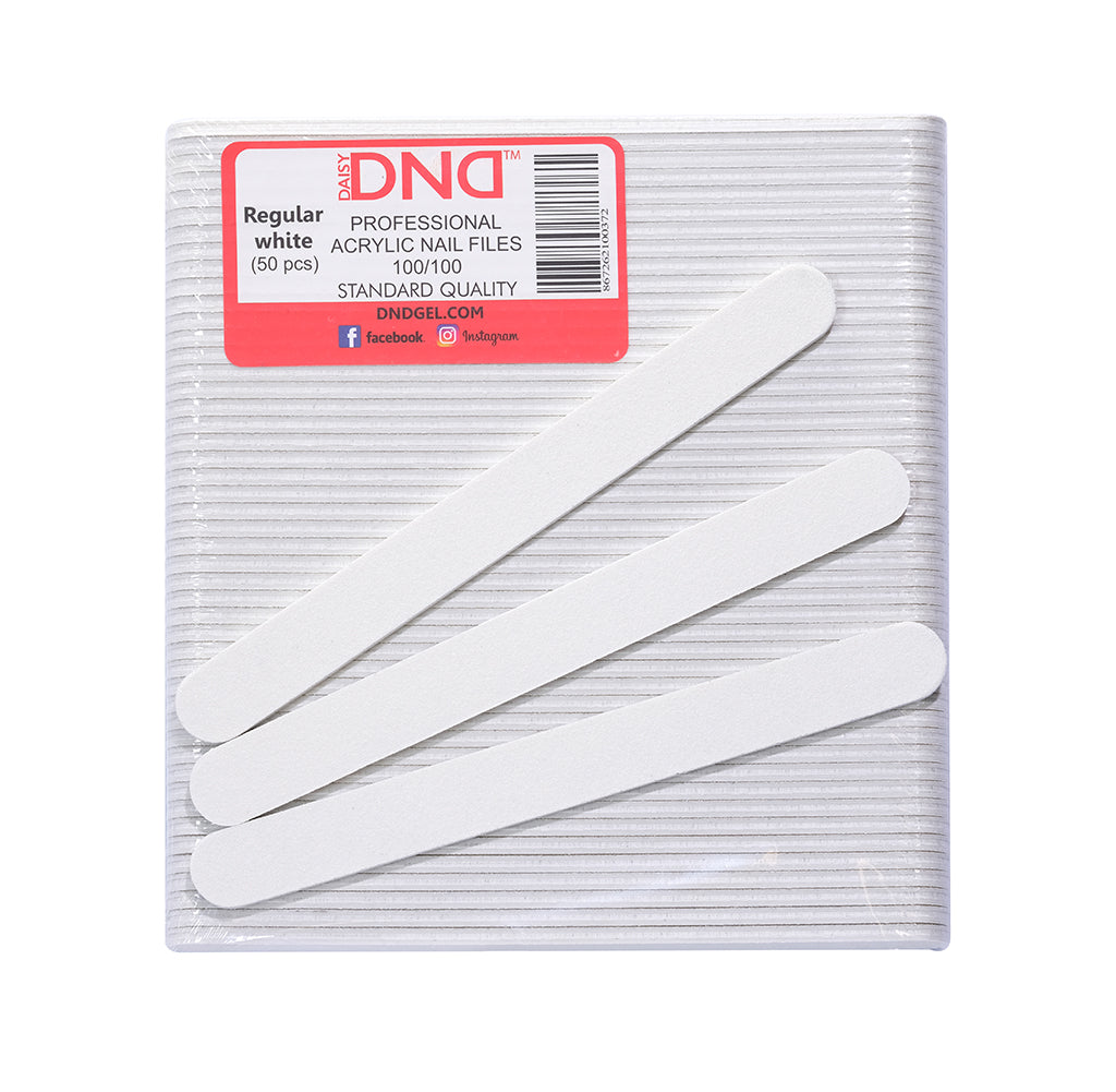 DND Mini Nail File 100/100 White 50pk