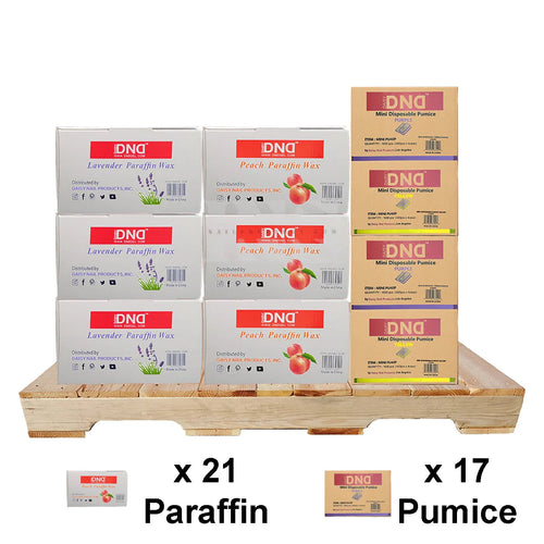 DND Mini Pumice (17 Cases) & Paraffin Wax (21 Cases) PALLET
