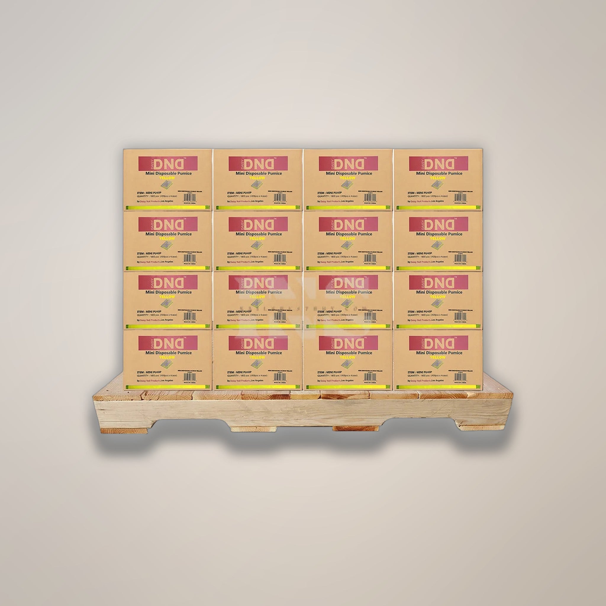 DND Mini Pumice Yellow 1600/Case - 35/Case per PALLET (W2)