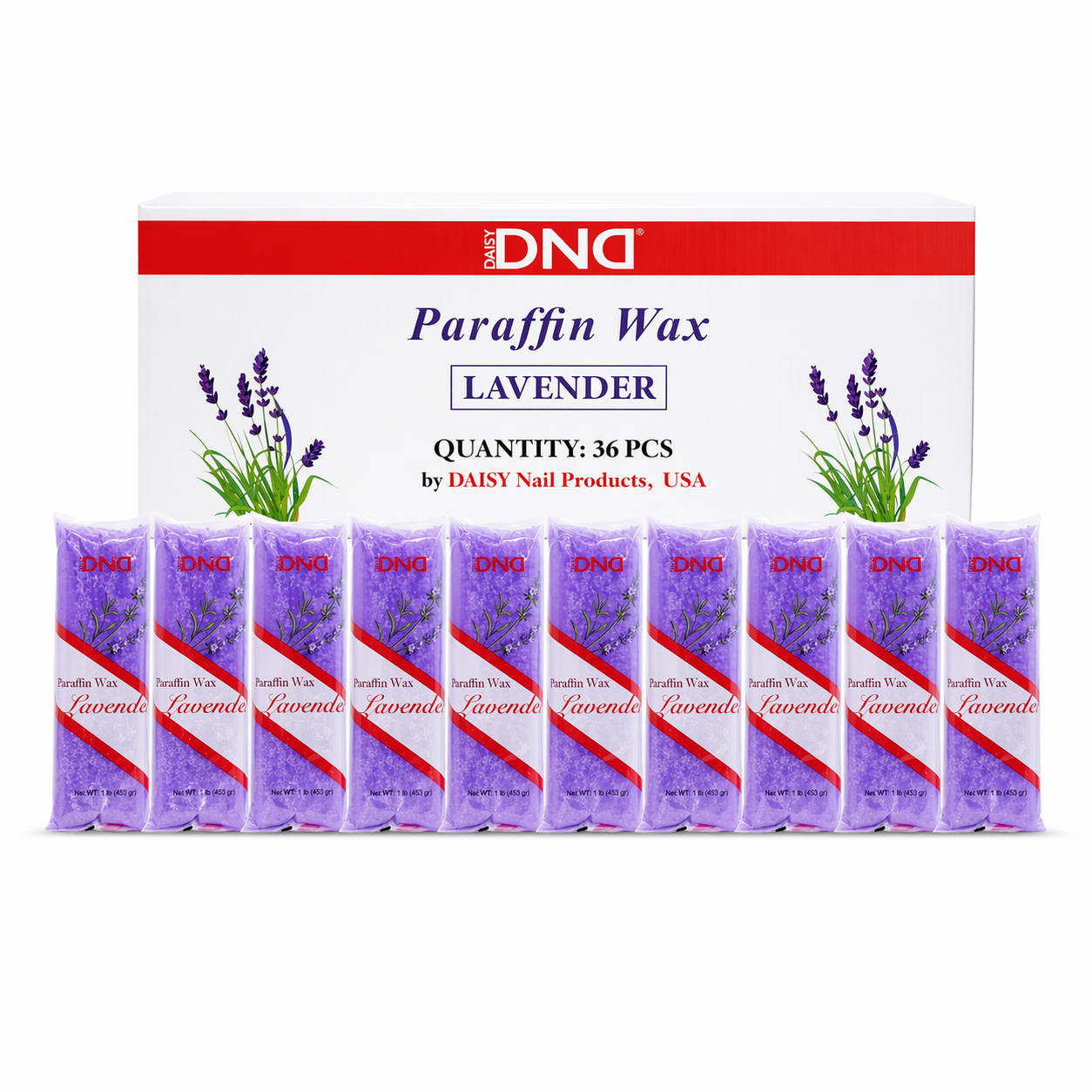 Dnd paraffin wax lavender 36 lbs/box - paraffin wax