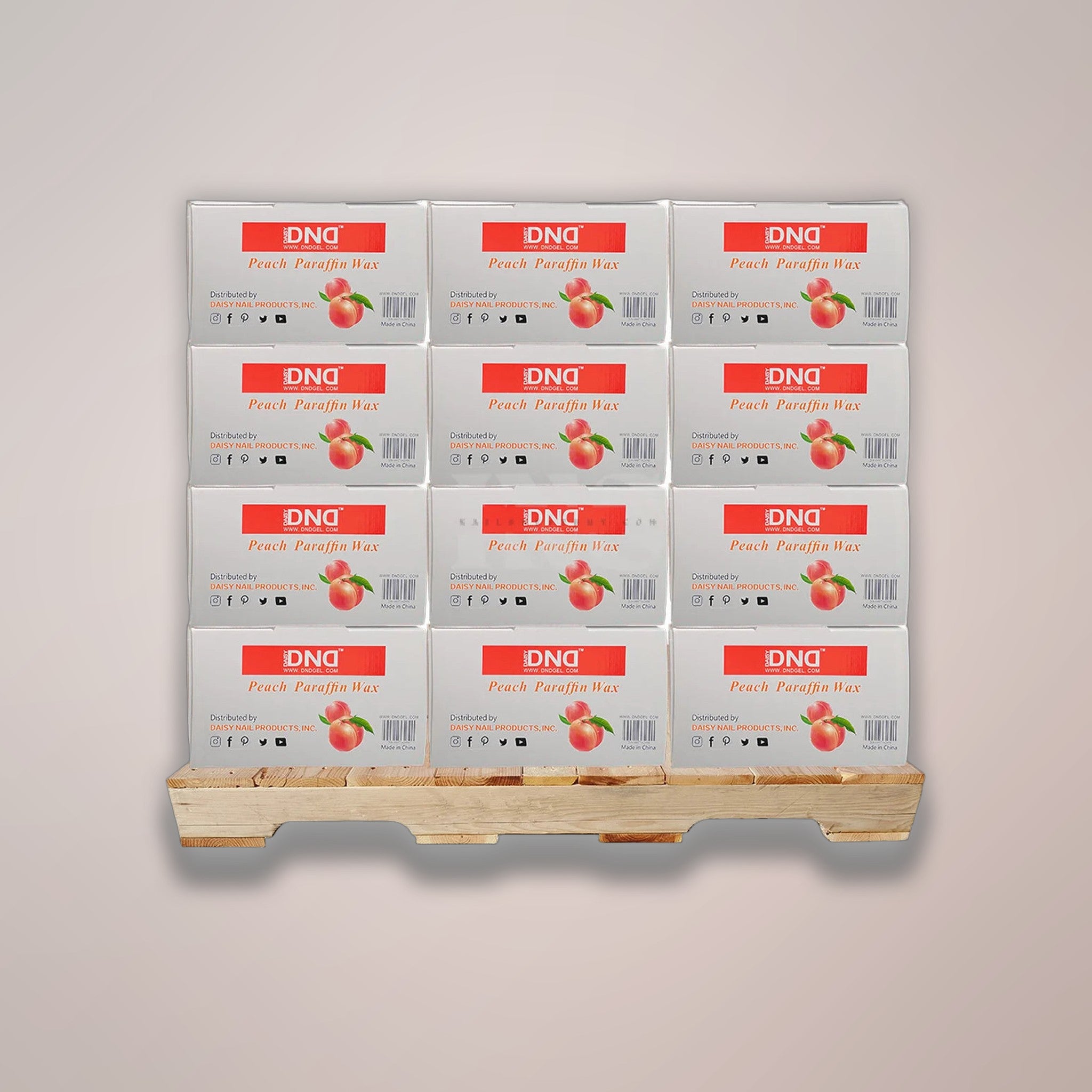 DND Paraffin Wax Peach 36lbs/Case-  42/Case per PALLET (W2)